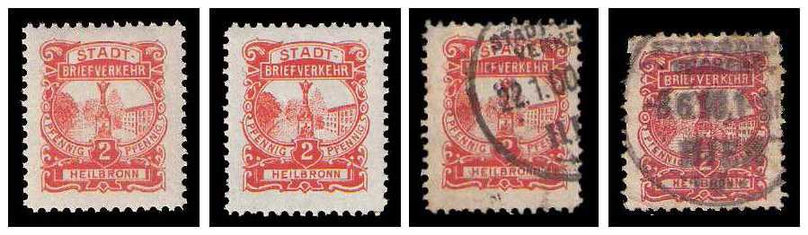 1899 Germany Private Mail Heilbronn Mi 8 collection 01