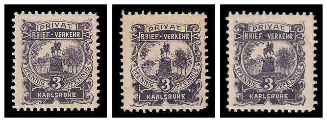 1899 Germany Private Mail Karlsruhe Mi C 10 collection 01