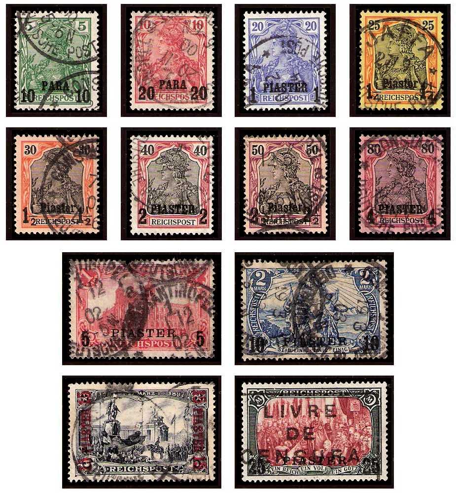 10.10.1900 German Post Offices in the Ottoman Empire Mi 12 I/23 I