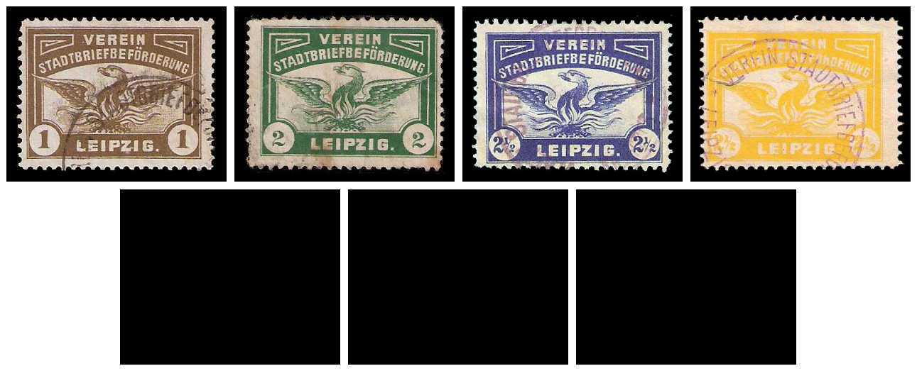 1908/1909 Germany Private Mail Leipzig Mi G 3/9