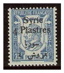 17.7.1924 Syria, État de Syrie, French League of Nations Mandate Mi 262