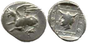 1766 Abdera Thracia Drachm AR