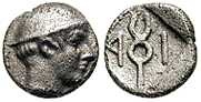 1460 Aenus Thracia AR