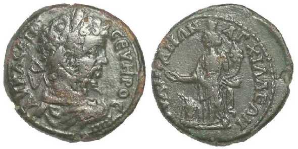 1535 Thrace Anchialus Septimius Severus AE