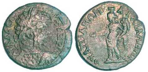 1655 Thrace Anchialus Septimius Severus AE