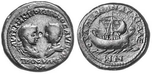 1731 Thrace Anchialus Gordian III AE