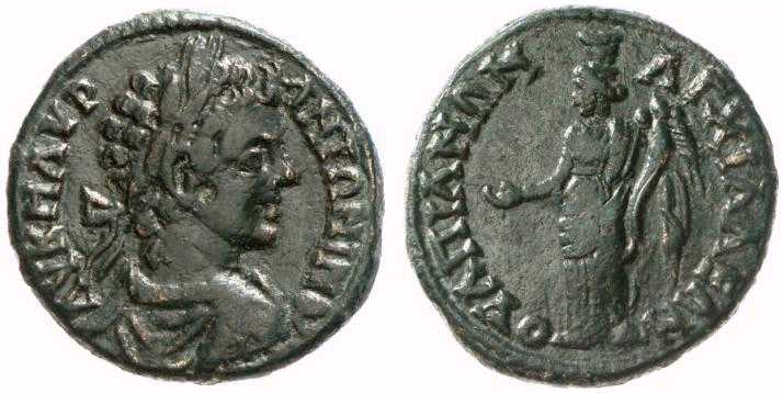 1844 Anchialus Thracia Caracalla AE