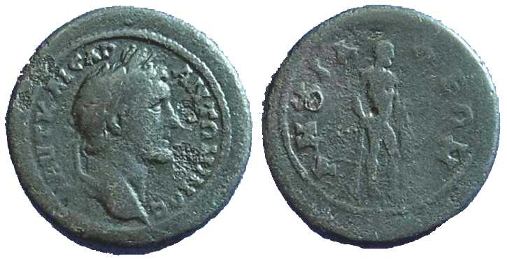 2149 Anchialus Thracia Antoninus Pius AE