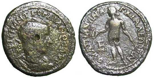 2879 Anchialus Thracia Gordianus III AE