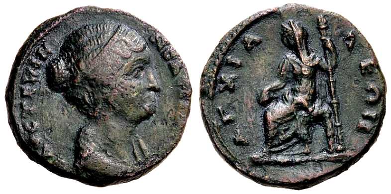 4241 Anchialus Thracia Faustina Jr. AE