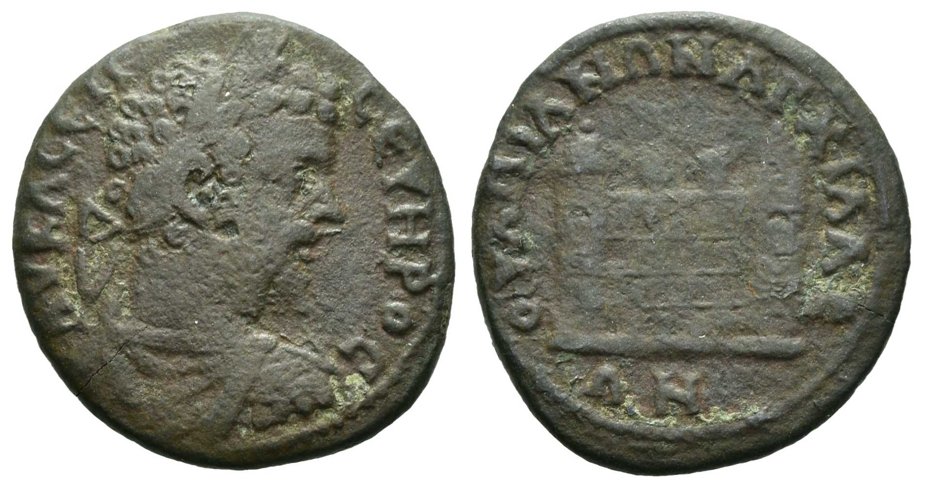 4853 Anchialus Thracia Septimius Severus AE