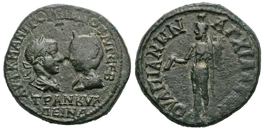 6403 Anchialus Thracia Gordianus III & Tranquillina AE