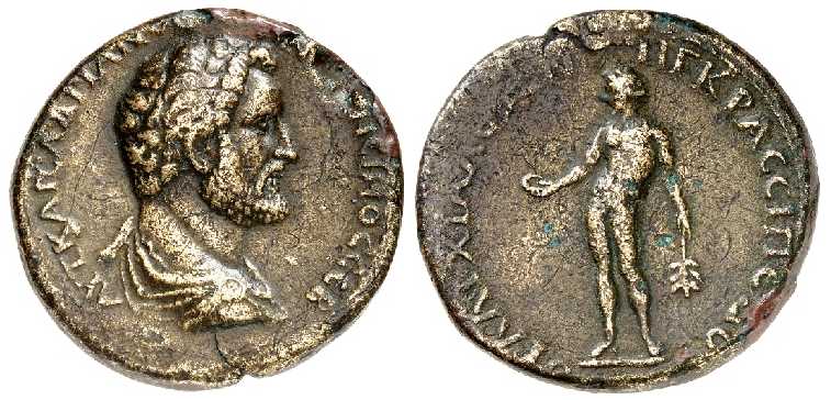 v4073 Anchialus Thracia Antoninus Pius AE