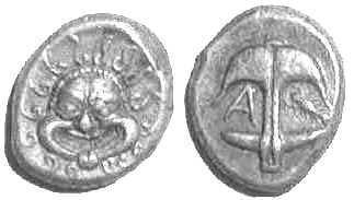 125 Thrace Apollonia Pontica Drachm AR
