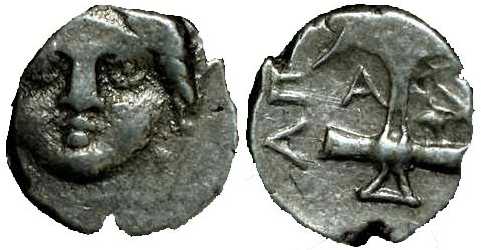 2792 Apollonia Pontica Thracia Diobol AR