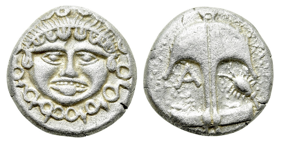 7484 Thrace Apollonia Pontica Drachm AR