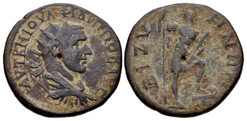5129 Byzai Thracia Philippus I AE