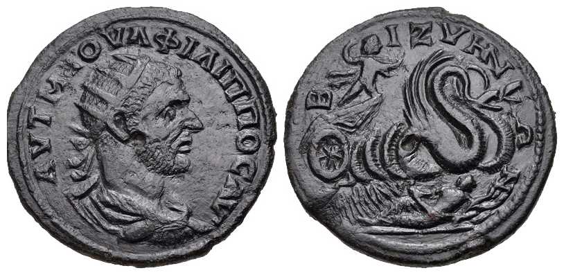 v4071 Byzai Thracia Philippus I AE