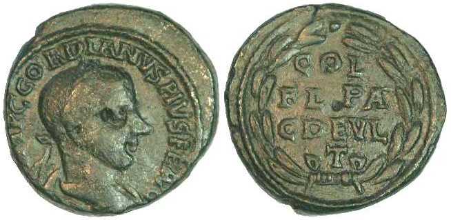 1642 Deultum Thracia Gordianus III AE