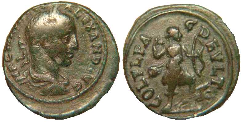 2130 Deultum Thracia Severus Alexander AE
