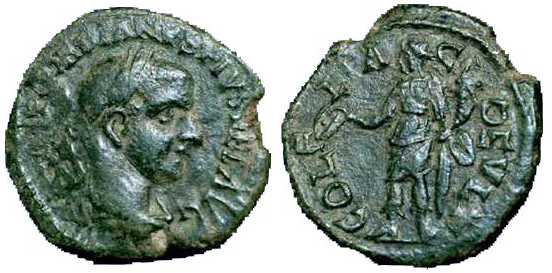 2521 Deultum Thracia Gordianus III AE