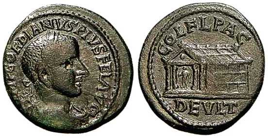 3848 Deultum Thracia Gordianus III AE