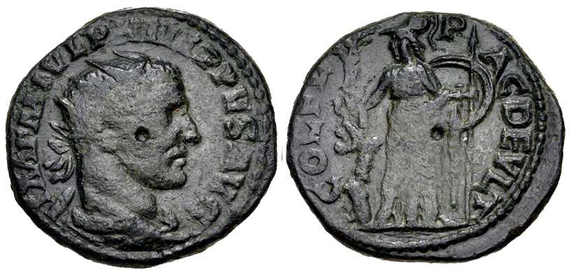 5454 Deultum Thracia Philippus I AE