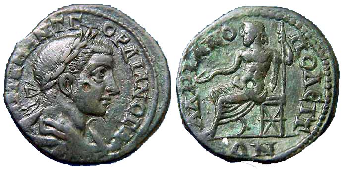 1739 Hadrianopolis Thracia Gordianus III AE