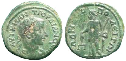 1853 Hadrianopolis Thracia Gordianus III AE