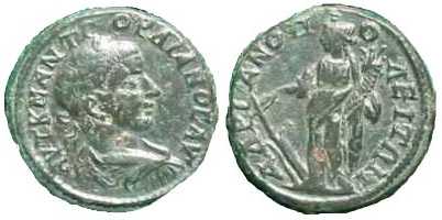 1854 Hadrianopolis Thracia Gordianus III AE