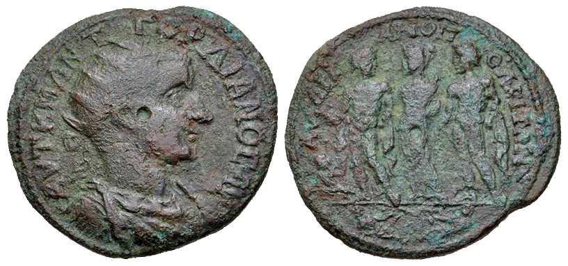 v3949 Hadrianopolis Thracia Gordianus III AE