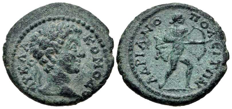 v3977 Hadrianopolis Thracia Commodus AE