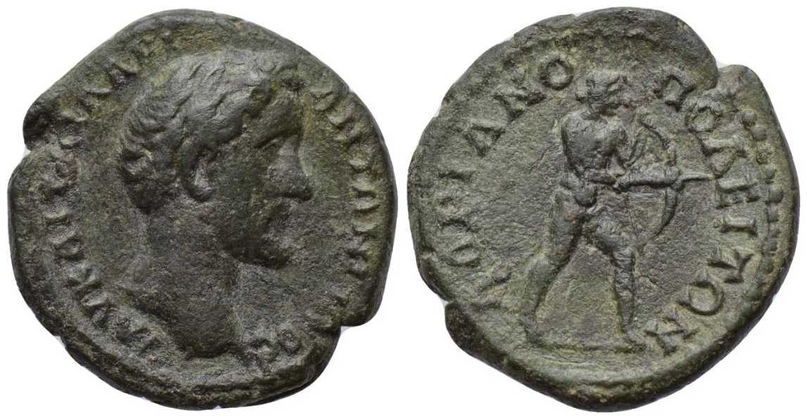 v4093 Hadrianopolis Thracia Antoninus Pius AE