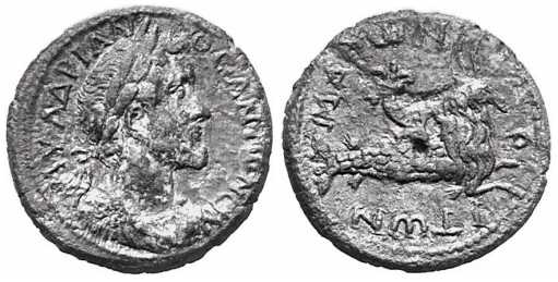 1728 Maroneia Thracia Antoninus Pius AE
