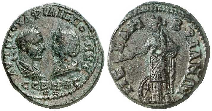 3184 Mesembria Thracia Philippus I AE