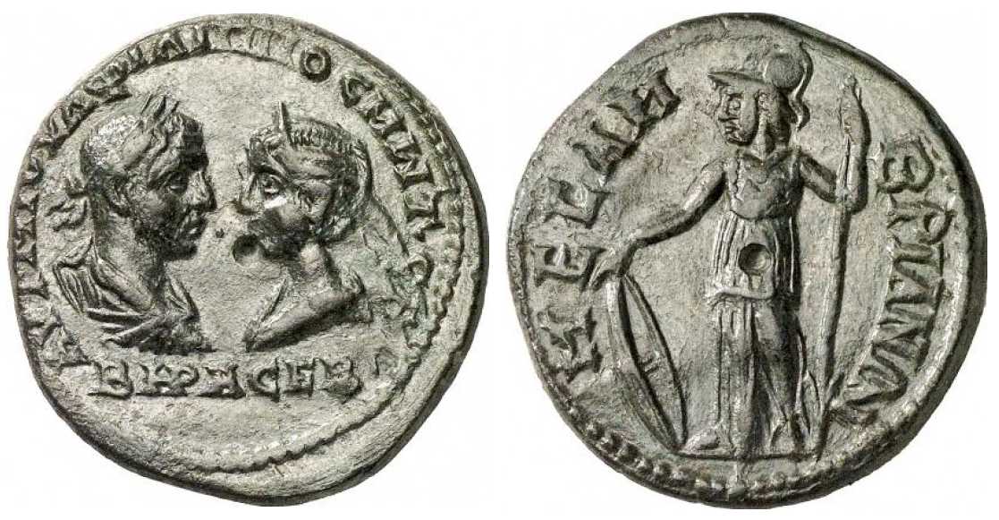 3415 Mesembria Thracia Philippus I & Otacilia Severa AE