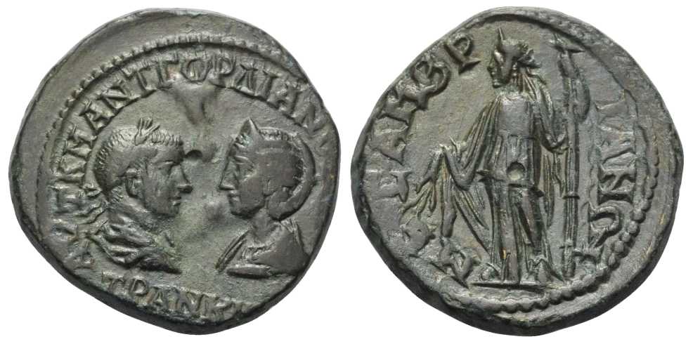 6294 Mesembria Thracia Gordianus III & Tranquillina AE