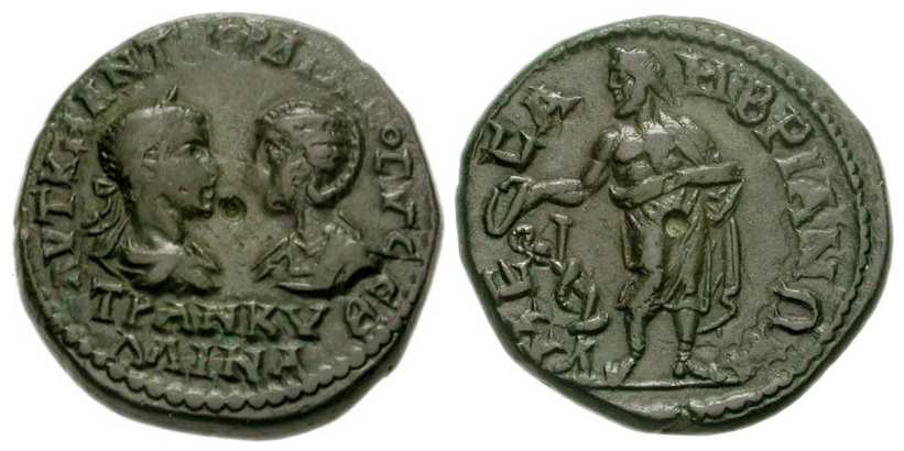 v4172 Mesembria Thracia Gordianus III & Tranquillina AE