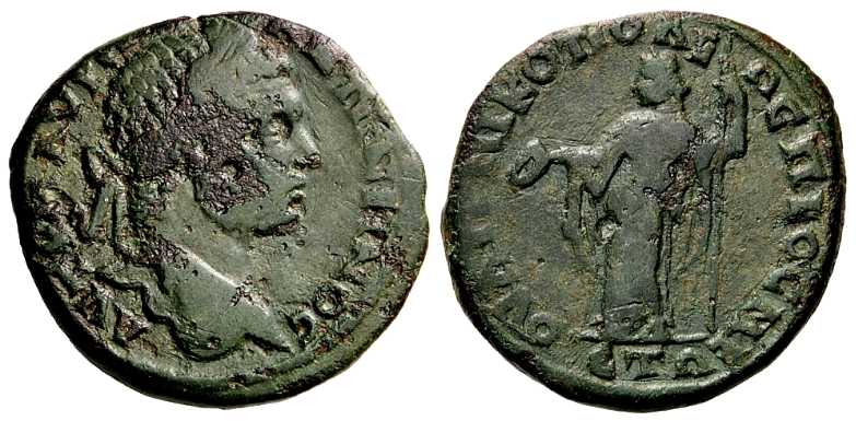 4186 Nicopolis ad Nestum Thracia Caracalla AE
