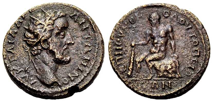 4822 Topeirus Thracia Antoninus Pius AE