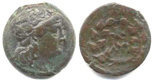 897 Callatis Moesia Inferior Diminium Romanum AE