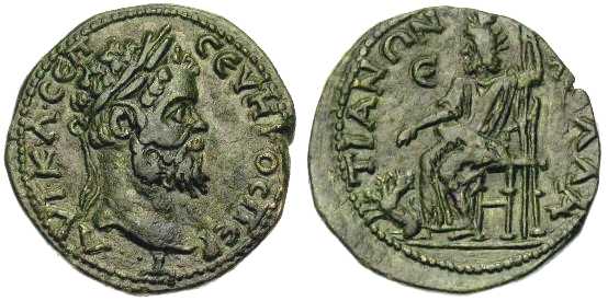 1412 Callatis Moesia Inferior Septimius Severus AE