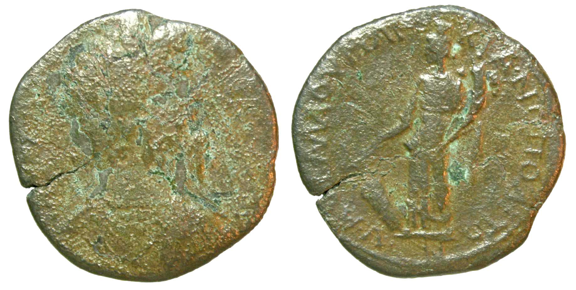 4815 Marcianopolis Moesia Inferior Septimius Severus AE cleaned