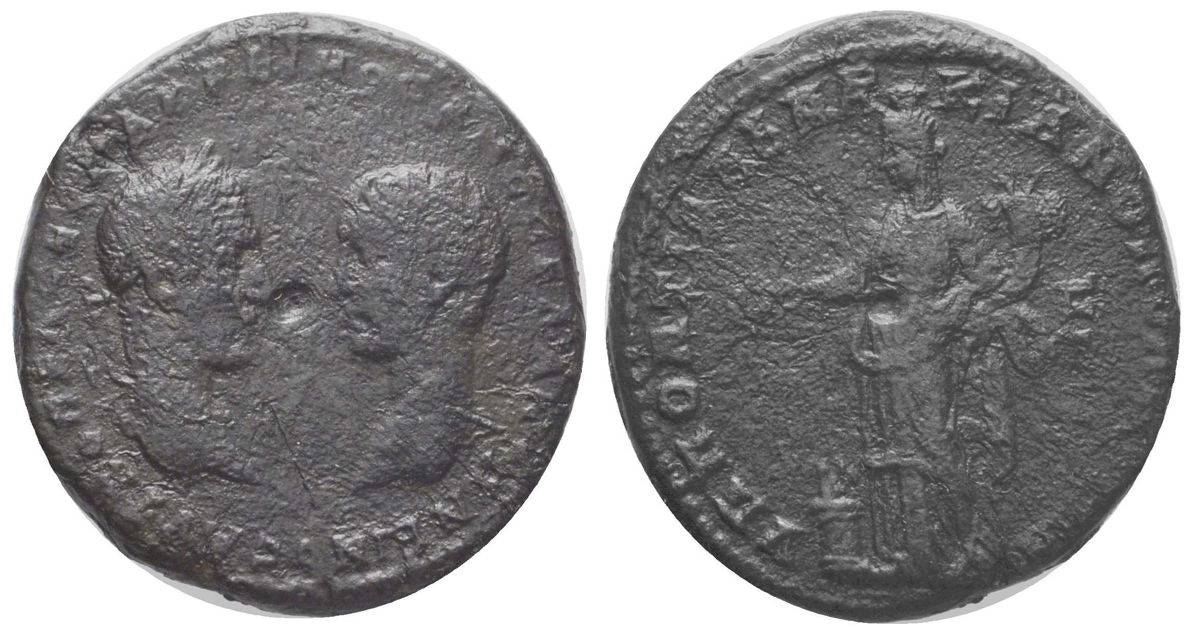 5905 Marcianopolis Moesia Inferior Macrinus & Diadumenianus AE