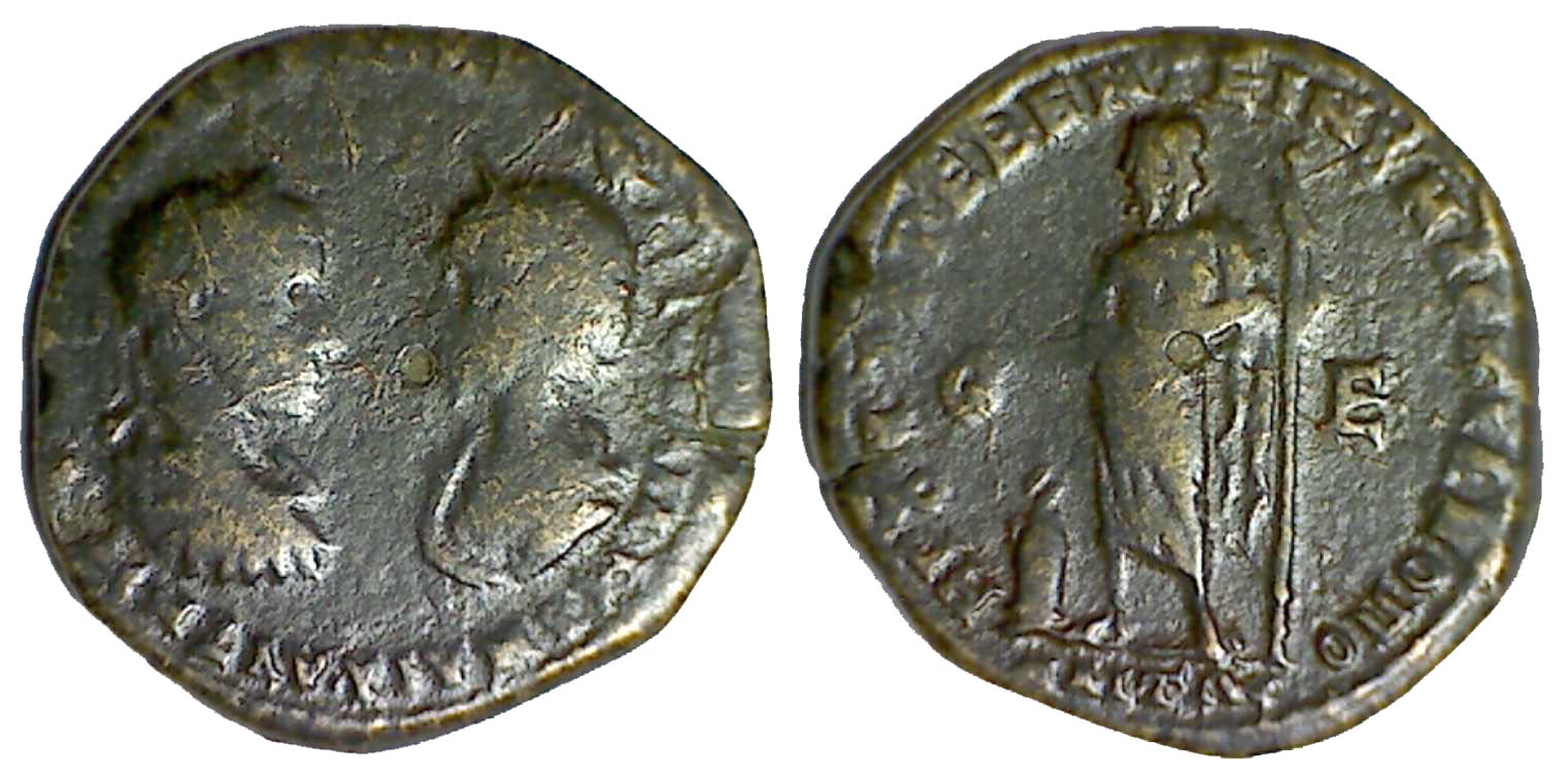 6032 Marcianopolis Severus Alexander & Iulia Mamaea AE