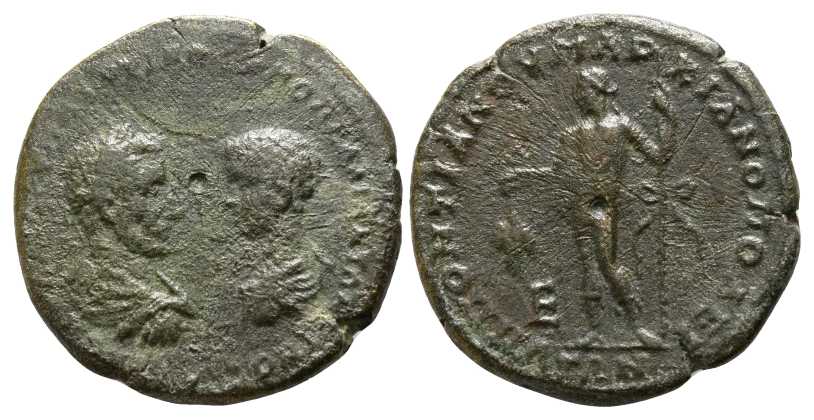 6651 Marcianopolis Moesia Inferior Macrinus & Diadumenianus AE