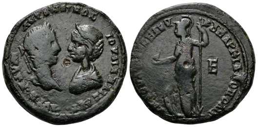 v3982 Marcianopolis Moesia Inferior Elagabalus & Iulia Maesa AE