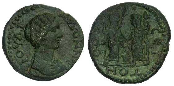3962 Odessus Moesia Inferior Iulia Domna AE