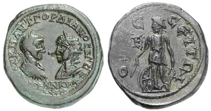 4945 Odessus Thracia Gordian III & Tranquillina AE