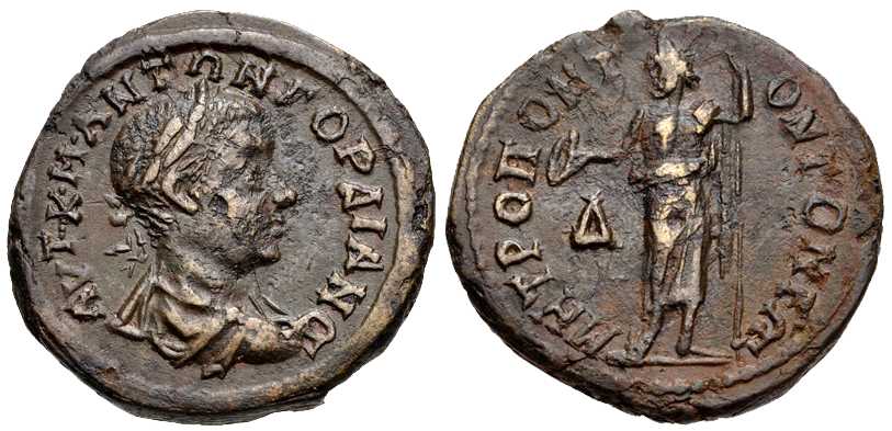 3831 Tomis Moesia Inferior Gordianus III AE